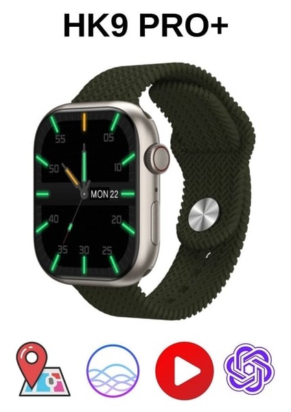 Watch 9 Hk9 Pro + Akıllı Saat (45MM)