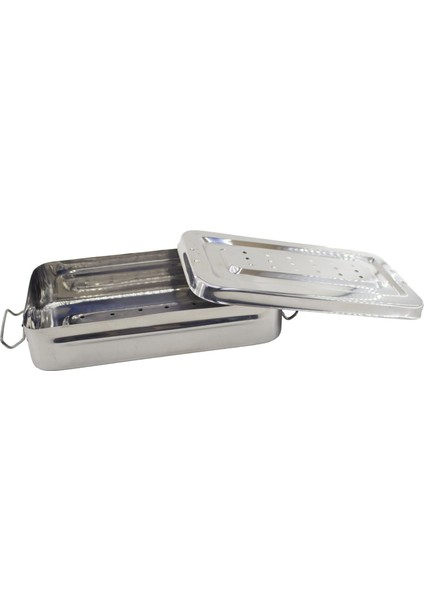 Sterilizasyon Konteyneri 25X13X5 cm Mikrovasküler Alet Mikrocerrahi Metal Sterilizasyon Konteyner indirimleri