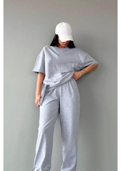 Kadın Bol Kalıp Penye Pijama Takımı