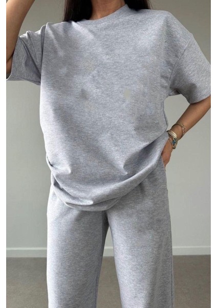 Kadın Bol Kalıp Penye Pijama Takımı modelleri