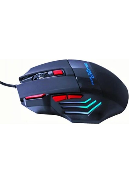 Profesyonel Işıklı Gamer Oyuncu Mouse + Mousepad Kaymaz Hassasiyet Kontrollü Gaming Pro 1000/2400/4200 Dp G-2