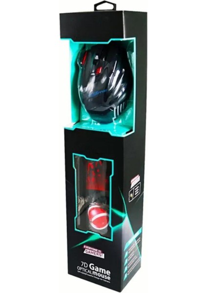 Profesyonel Işıklı Gamer Oyuncu Mouse + Mousepad Kaymaz Hassasiyet Kontrollü Gaming Pro 1000/2400/4200 Dp G-2