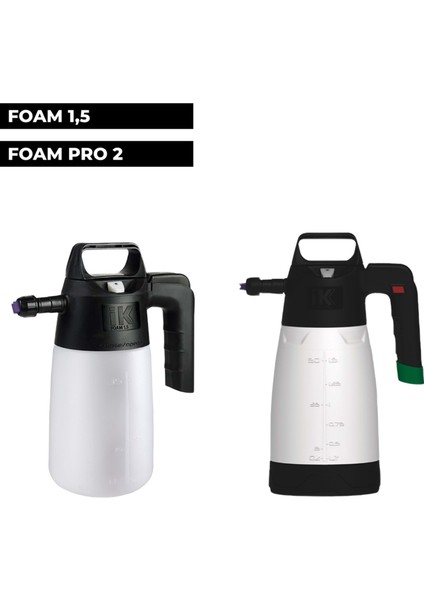 Ik Foam 1,5 ve Foam Pro 2 Için Yedek Köpük Yapıcı Nozzle ve Keçe Kiti - 3 Parça