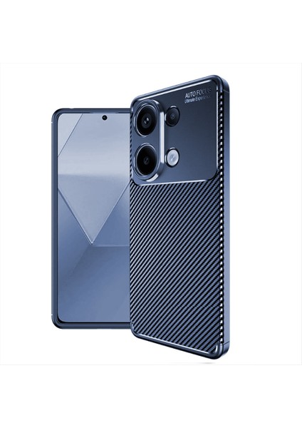 Xiaomi Poco M6 Pro Kılıf Kamera Korumalı Negro Karbon Silikon