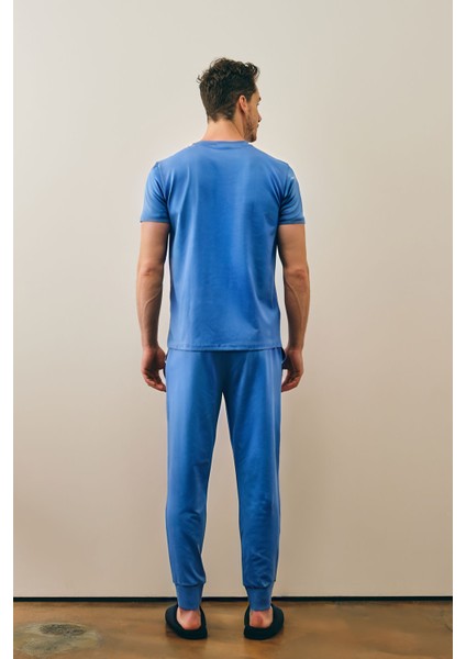 Erkek Penye Rahat Kısa Kollu Pijama Takımı fiyatları