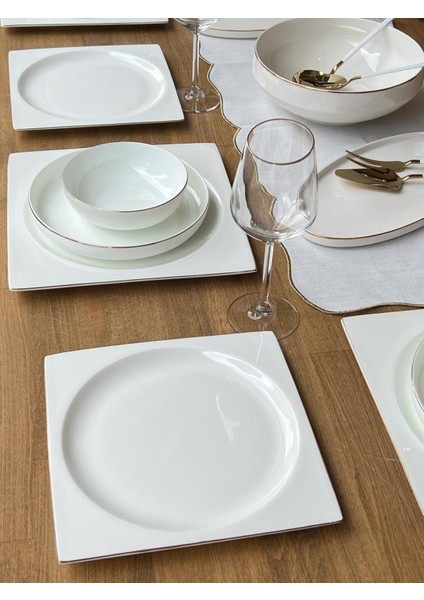 Yemek Takımı Modern Kare Parça 6 Kişilik fiyatları