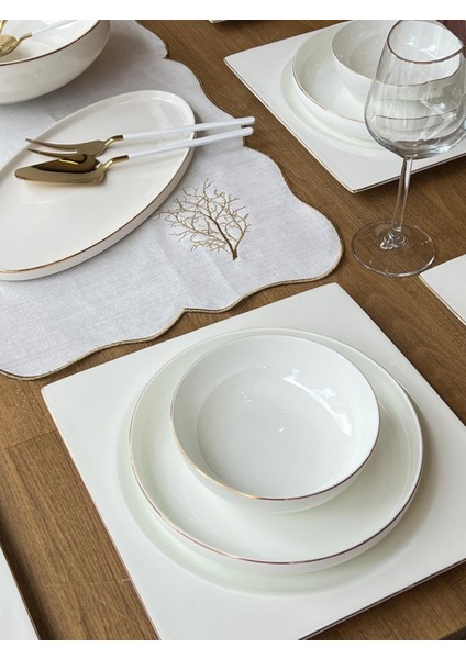 Yemek Takımı Modern Kare Parça 6 Kişilik fırsatları