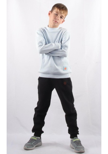 Bisiklet Yaka Çocuk Sweatshırt (C22-91700)