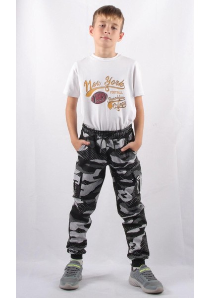 Kargo Cepli Kamuflaj Jogger Pantolon (C21-72100)