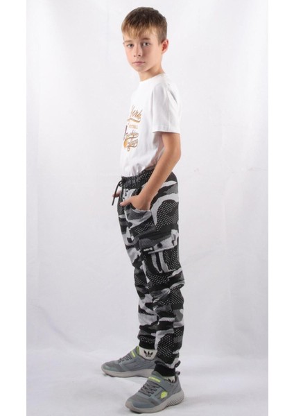 Kargo Cepli Kamuflaj Jogger Pantolon (C21-72100)