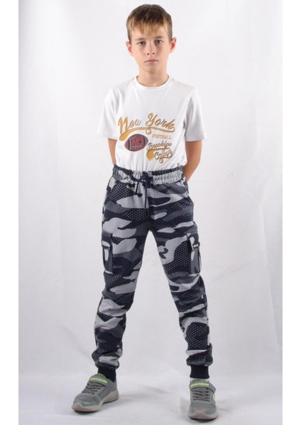 Kargo Cepli Kamuflaj Jogger Pantolon (C21-72100)