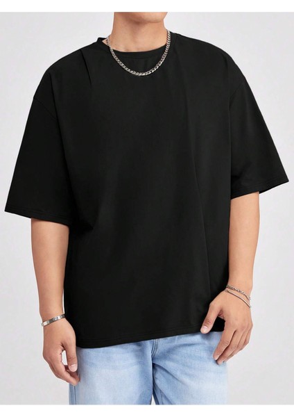 Unisex Oversize Salaş Düz Tshirt