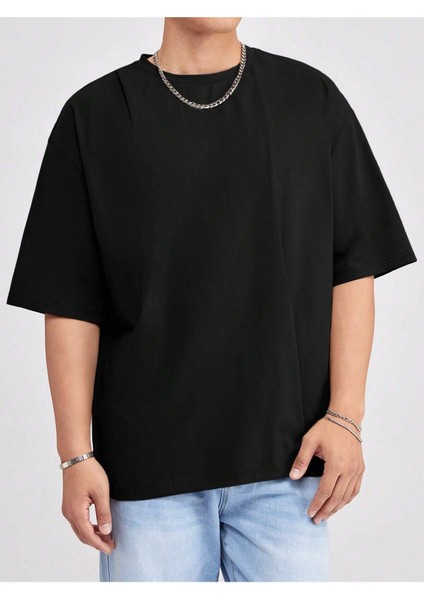 Unisex Oversize Salaş Düz Tshirt