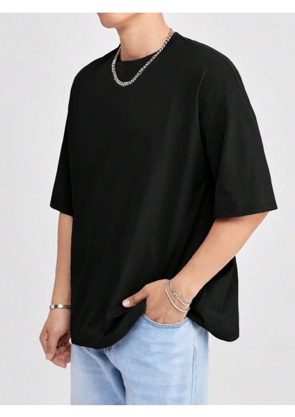 Unisex Oversize Salaş Düz Tshirt