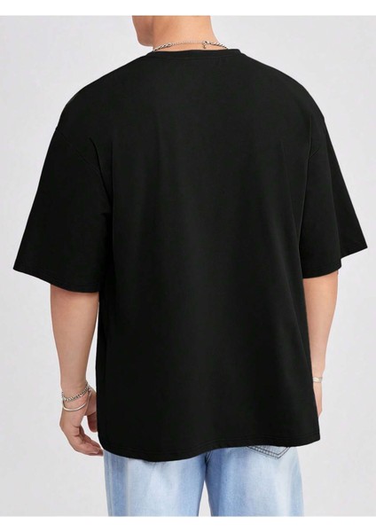 Unisex Oversize Salaş Düz Tshirt