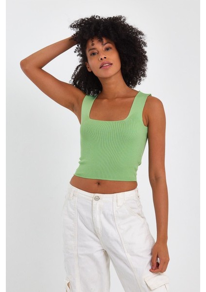 Alexandergardi Kare Yaka Crop Atlet (A90779-S)