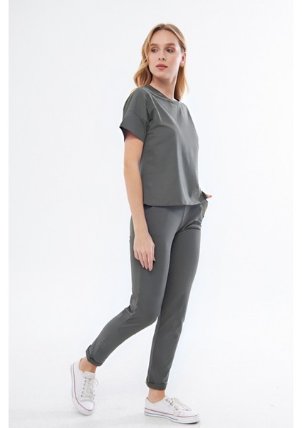 Kadın Kısa Kollu Penye Pijama Takımı