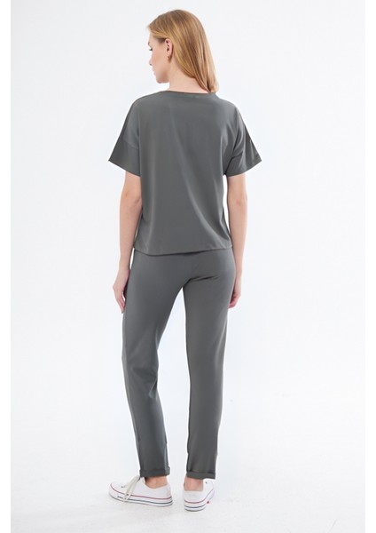 Kadın Kısa Kollu Penye Pijama Takımı