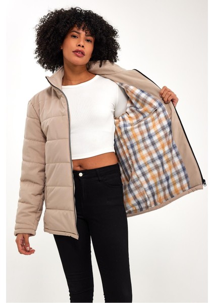 Astarli Oversize Kapitone Mont (E23-627A)