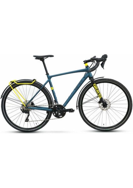 Gravel Gt 20V Hd Gravel Bisiklet Mat Satin Mavi - Sarı 52CM