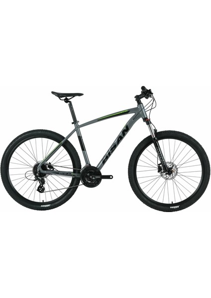 Mtx 7300 27,5 Jant 24 Vites Hd Dağ Bisikleti Mtb Mat Gri - Yeşil 17''/43CM