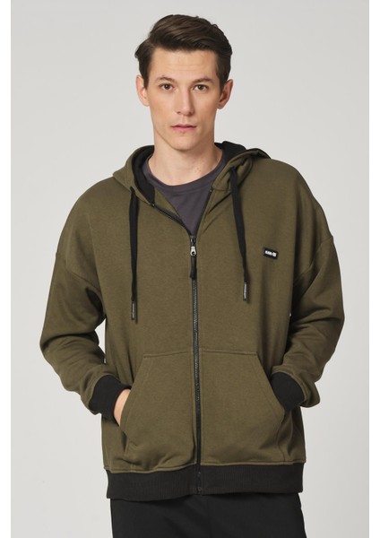 Fermuarlı Kapüşonlu Sweatshirt (UN-501403)