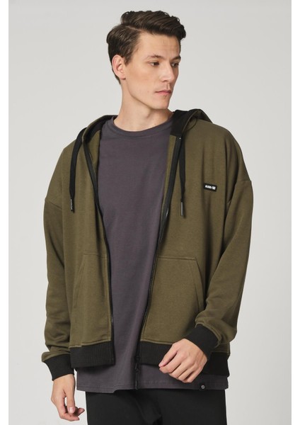 Fermuarlı Kapüşonlu Sweatshirt (UN-501403)