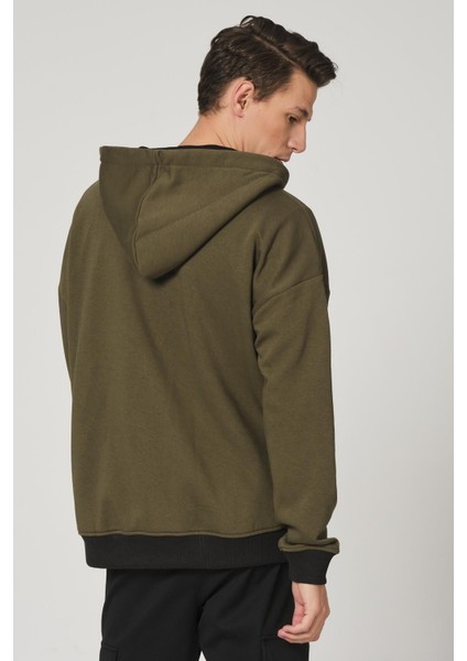 Fermuarlı Kapüşonlu Sweatshirt (UN-501403)