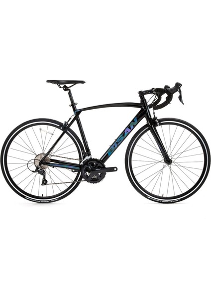 Rx 9500 105 22V Yol Bisikleti Parlak Siyah - Mor/yeşil 52CM