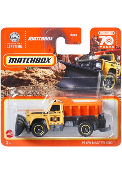 ( Oyuncak ) Matchbox Tekli Arabalar Plow Master 6000 HLD30 ( 1 Adet )