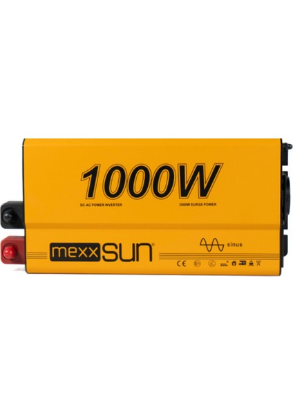 12V VOLT-1000W Watt Tam Sınüs Inverter (220V Çevirici)