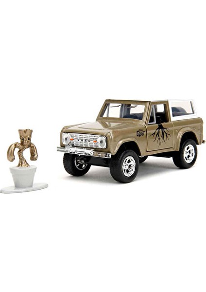 ( Oyuncak ) Jada 1:32 Ölçekli Marvel Groot 1973 Ford Bronco ( 1 Adet )