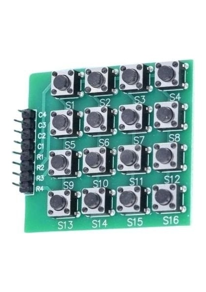 4x4 Push Buton Keypad - Tuş Takımı