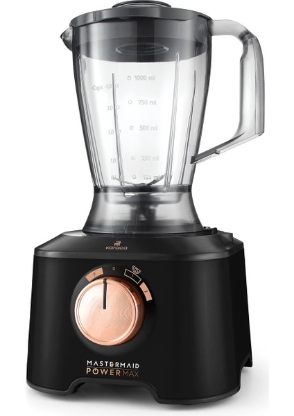 Premium Blender Hamur Yoğurma ve Smothe 11 In 1 Mutfak Robotu Black Copper 2500W