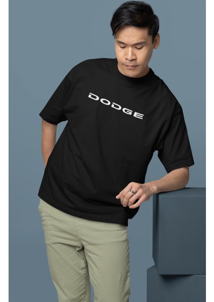 Oversize Turuncu Dodge Srt Sırt Baskılı Tişört, Erkek-Kadın Araba Temalı Couple T-Shirt fiyatları