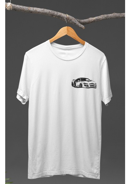 Unisex Audi R8 Sırt Baskılı T-Shirt, Racing Araba Yarış Temalı Baskılı Tişört fiyatları