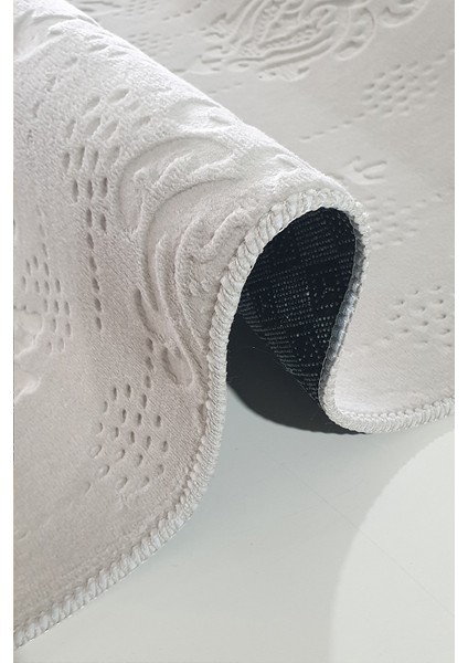 Kaymaz Tabanlı Kesme Kabartmalı Salon Koridor Mutfak Hali Vizon Yolluk Ymr 9025 Vizon modelleri