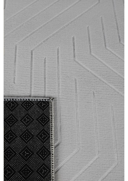 Kaymaz Tabanlı Kesme Kabartmalı Salon Koridor Mutfak Hali Gri Yolluk Ymr 5015 Gri fiyatları