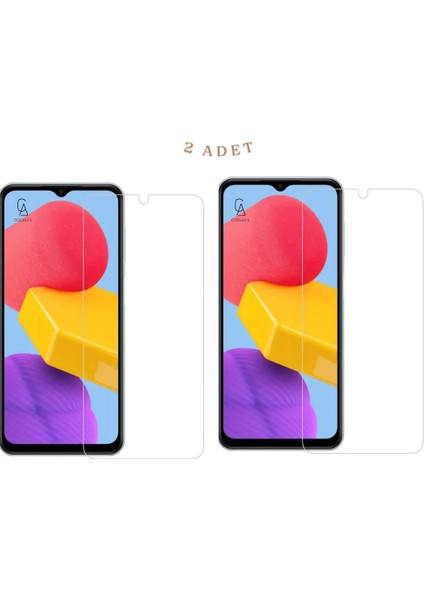 Samsung Galaxy A14 Ile Uyumlu Ekran Koruyucu Şeffaf Temperli Kırılmaz Cam Ekran Koruyucu 2 Adet