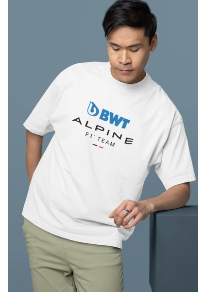 Oversize Bmt Alpine F1 Team Pierre Gasly 10 Sırt Baskılı Formula 1 Unisex T-Shirt fiyatları