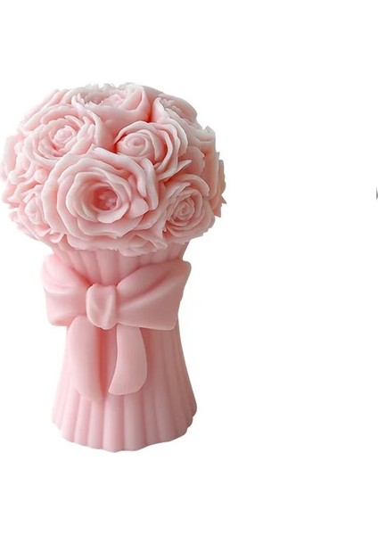 Silikon Mum Kalıbı Buket Çiçek Tasarımı ile Hediye Yapımına Uygun 11.9 cm x 7.2 cm
