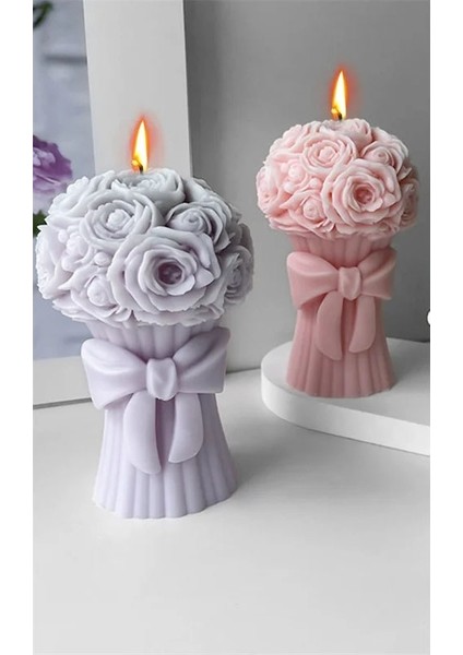 Silikon Mum Kalıbı Buket Çiçek Tasarımı ile Hediye Yapımına Uygun 11.9 cm x 7.2 cm indirimleri