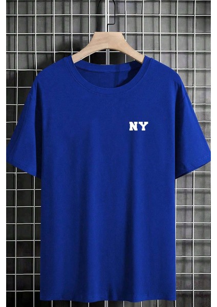 Erkek Ny Baskılı Oversize Tshirt