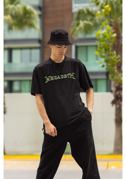 Megadeth Sırt Baskılı T-Shirt, Unisex Rock Metal Temalı Tişört fiyatları