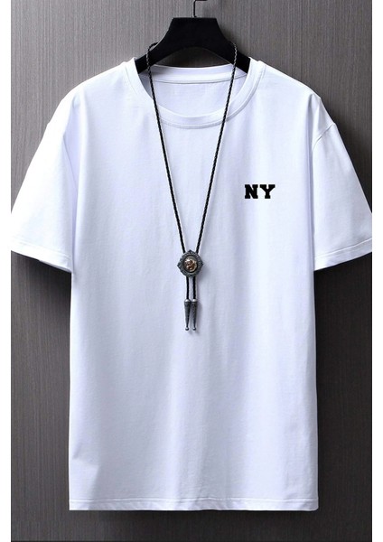 Only Trendwear Erkek Ny Baskılı Oversize Tshirt