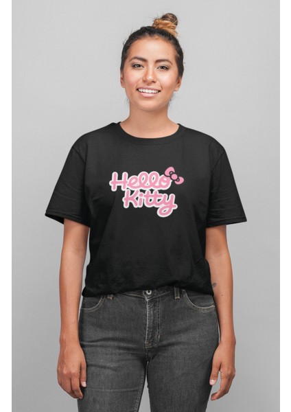 Fotografçı Hello Kitty Sırt Baskılı T-Shirt, Kadın Kawaii Hello Kitty Baskılı Tişört fiyatları