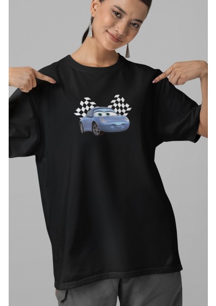 Unisex I'm Sally Sırt Baskılı T-Shirt, Şimşek Mcqueen Baskılı Sevgili Arkadaş Çift Tişört fiyatları