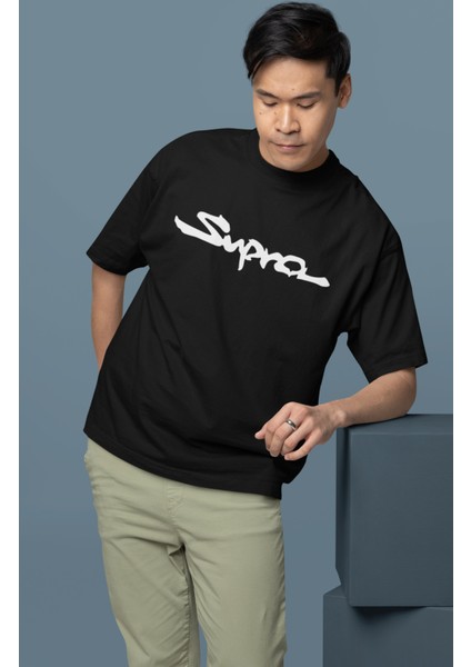 Oversize Toyota Supra Mk4 Sırt Baskılı Tişört, Erkek-Kadın Araba Temalı Couple T-Shirt fiyatları