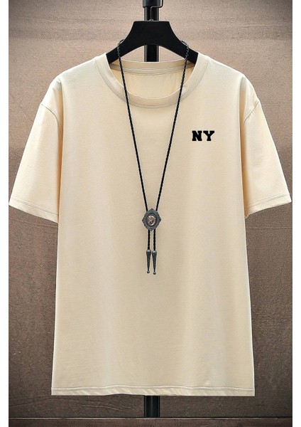 Only Trendwear Erkek Ny Baskılı Oversize Tshirt fiyatları