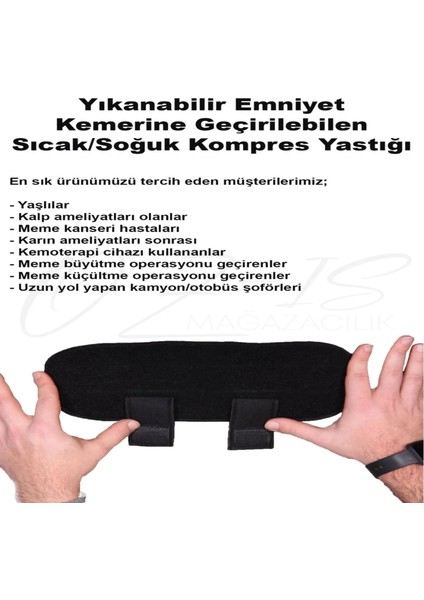 Emniyet Kemeri Yastığı - Kalp Ameliyatı Sonrası ve Diğer Ağrılar Için Destek Yastık Cepsi